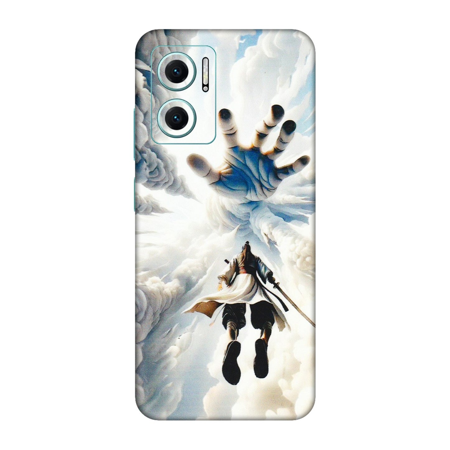 Xiaomi Redmi Phone Skins (All Models) - Big Hand With Monkey King - 3D Embossed Finish (L-323) Redmi 11 Prime 5G