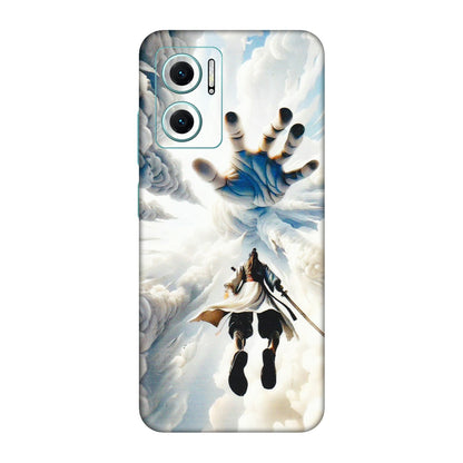 Xiaomi Redmi Phone Skins (All Models) - Big Hand With Monkey King - 3D Embossed Finish (L-323) Redmi 11 Prime 5G