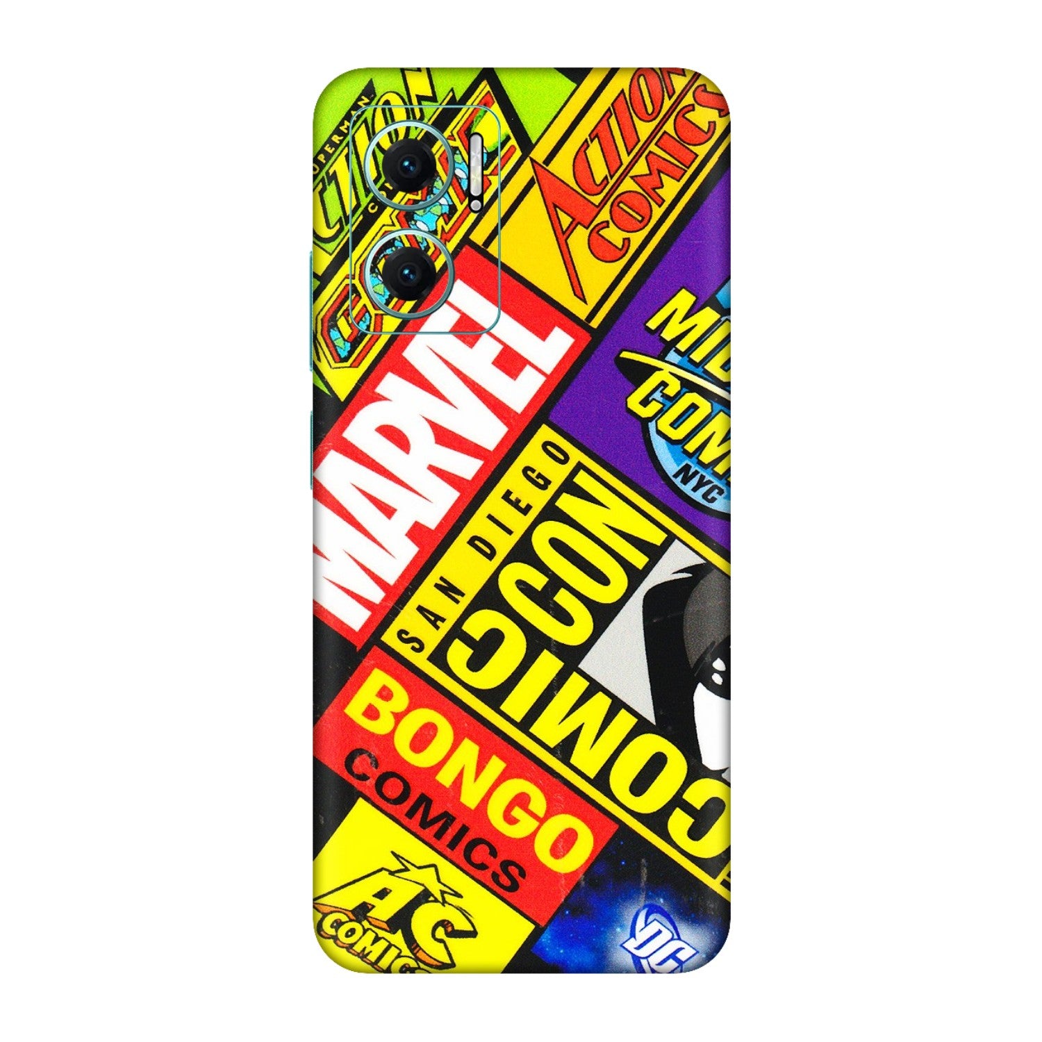 Xiaomi Redmi Phone Skins (All Models) - Bongo Comic Con - 3D Embossed Finish (L-325) Redmi 11 Prime 5G