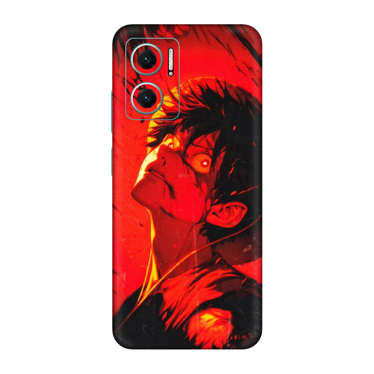 Xiaomi Redmi Phone Skins (All Models) - D.Luffy Power Up One Piece Anime - 3D Embossed Finish (L-326) Redmi 11 Prime 5G