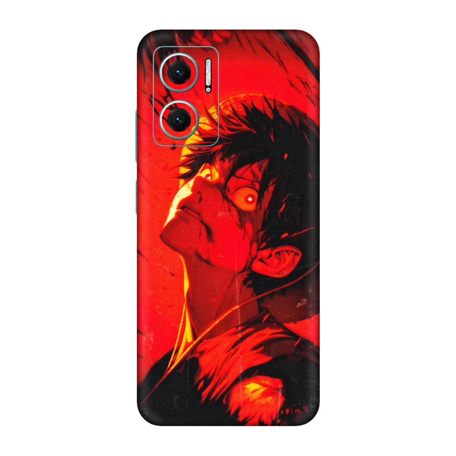 Xiaomi Redmi Phone Skins (All Models) - D.Luffy Power Up One Piece Anime - 3D Embossed Finish (L-326) Redmi 11 Prime 5G