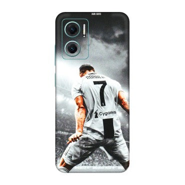 Xiaomi Redmi Phone Skins (All Models) - Ronaldo CR7 Crazy - 3D Embossed Finish (L-44) Redmi 11 Prime 5G