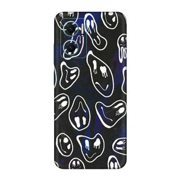 Xiaomi Redmi Phone Skins (All Models) - Distorted Smileys - 3D Embossed Finish (L-92) Redmi 11 Prime 5G