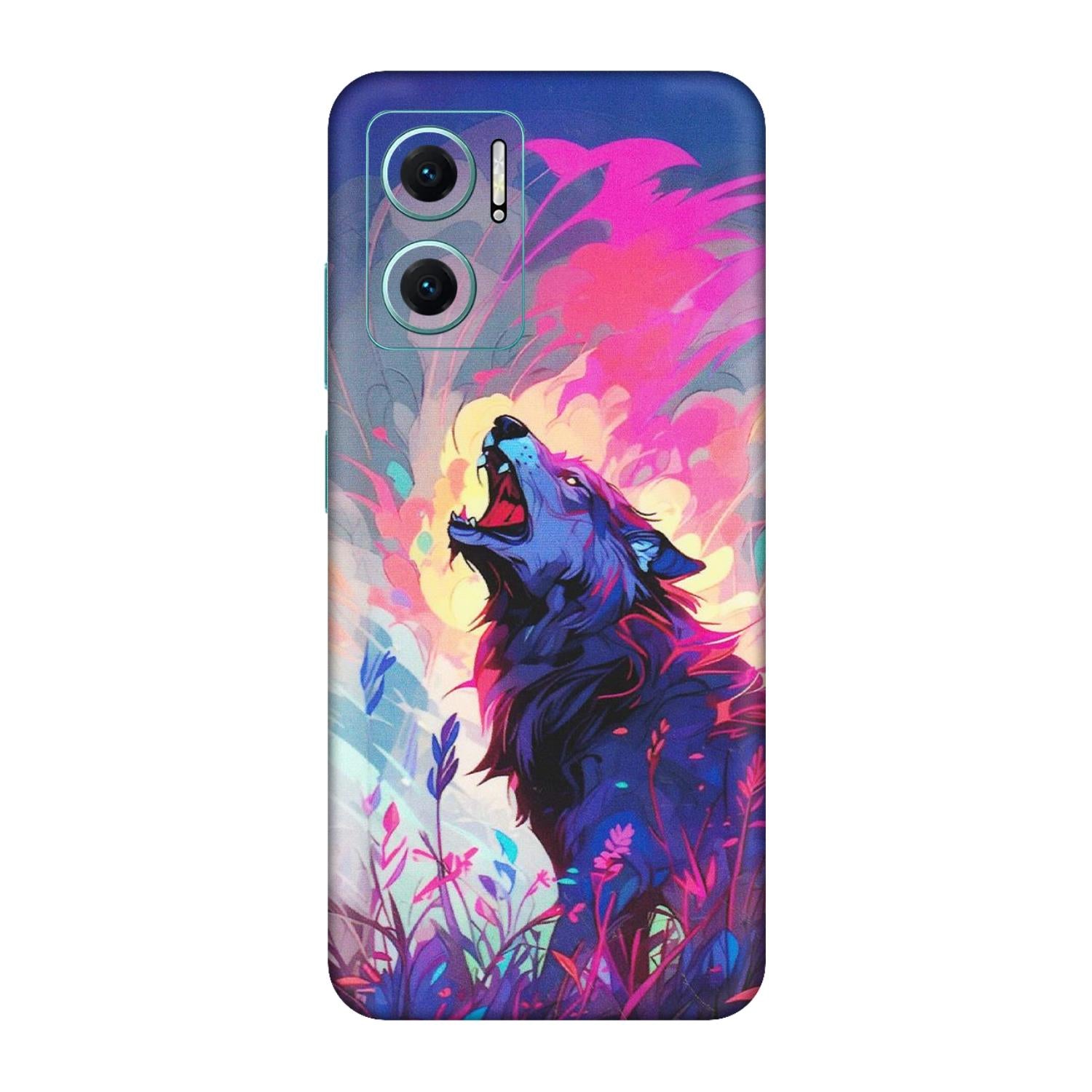 Xiaomi Redmi Phone Skins (All Models) - New Wild Wolf Abstract - Matte Finish (M-125) Redmi 11 Prime 5G