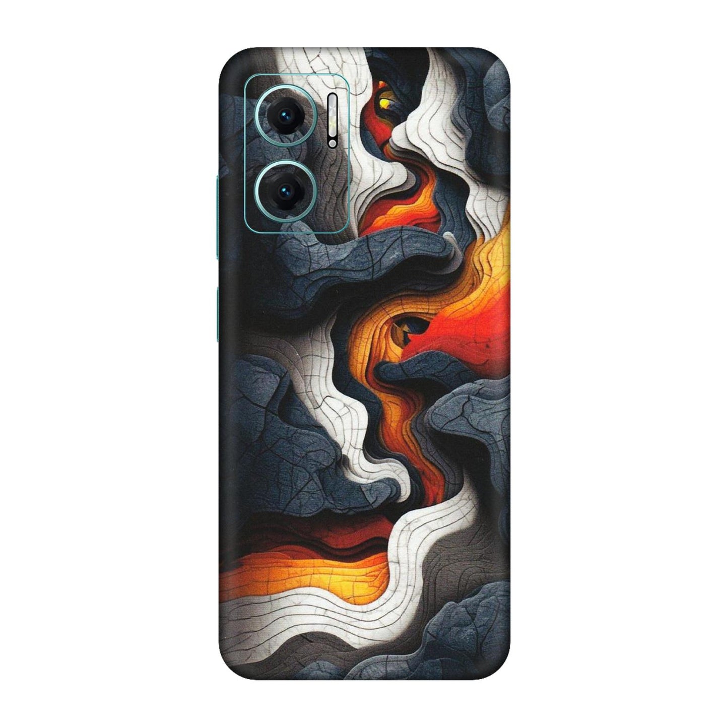 Xiaomi Redmi Phone Skins (All Models) - Abstract Volcanic Layers - Matte Finish (M-52) Redmi 11 Prime 5G