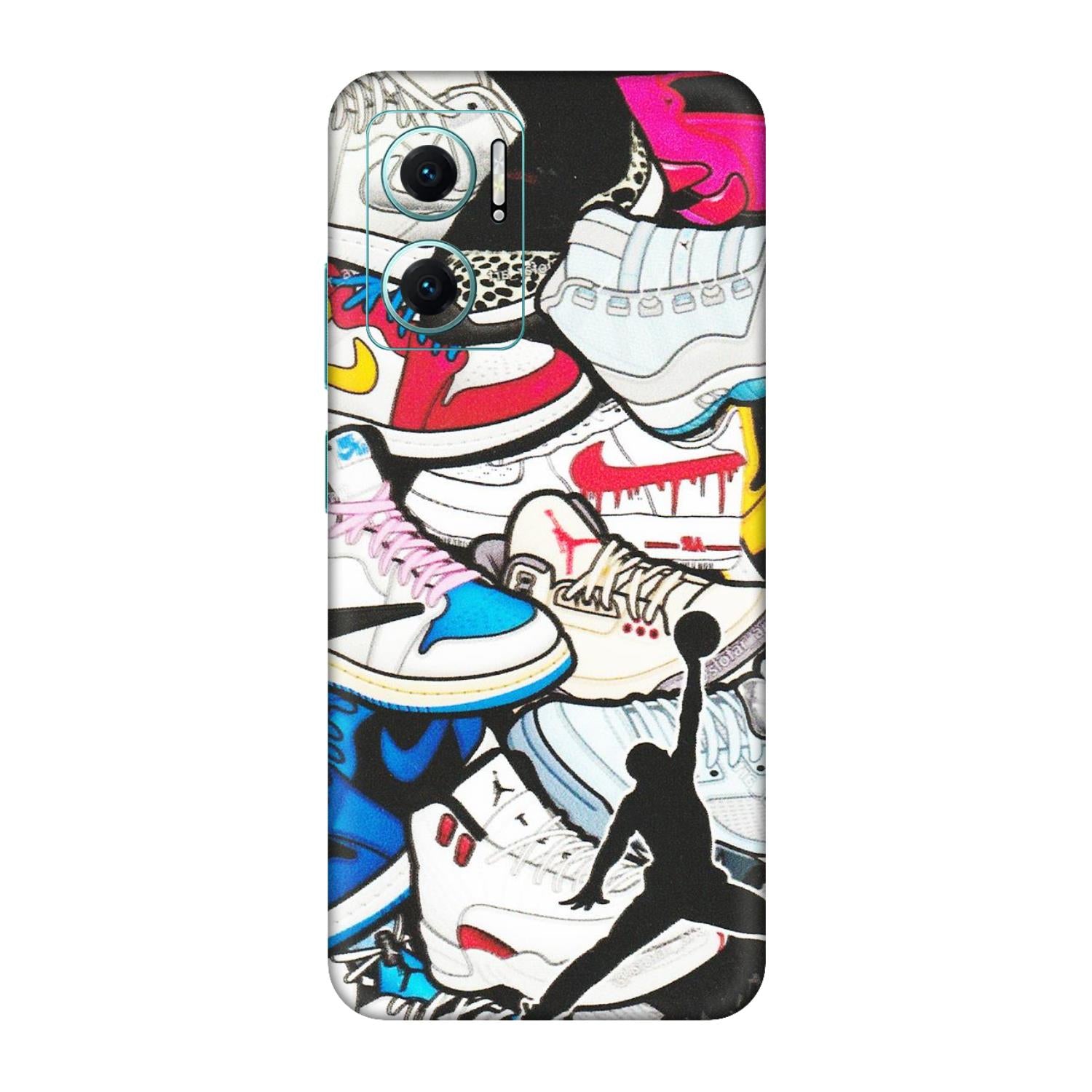 Xiaomi Redmi Phone Skins (All Models) - Jordan Sneakers Fan - Matte Finish (M-80) Redmi 11 Prime 5G
