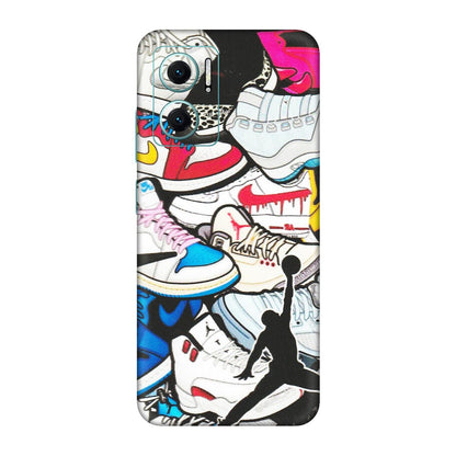 Xiaomi Redmi Phone Skins (All Models) - Jordan Sneakers Fan - Matte Finish (M-80) Redmi 11 Prime 5G