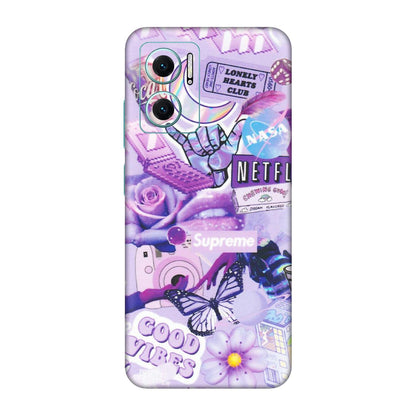 Xiaomi Redmi Phone Skins (All Models) - Supreme Purple Magic - Matte Finish (M-88) Redmi 11 Prime 5G