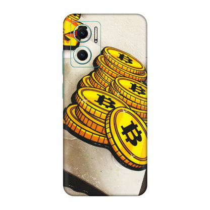 Xiaomi Redmi Phone Skins (All Models) - Billionaire Bitcoin Collection - Matte Finish (M-92) Redmi 11 Prime 5G