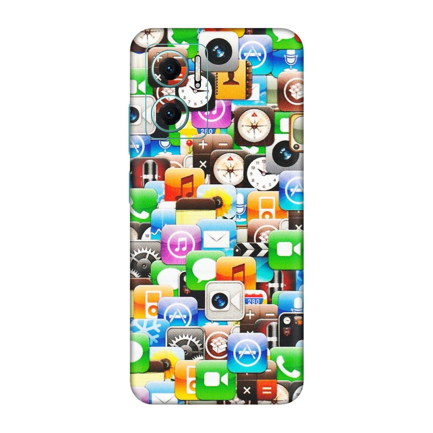 Xiaomi Redmi Phone Skins (All Models) - All Apple Icons - Matte Finish (M-93) Redmi 11 Prime 5G