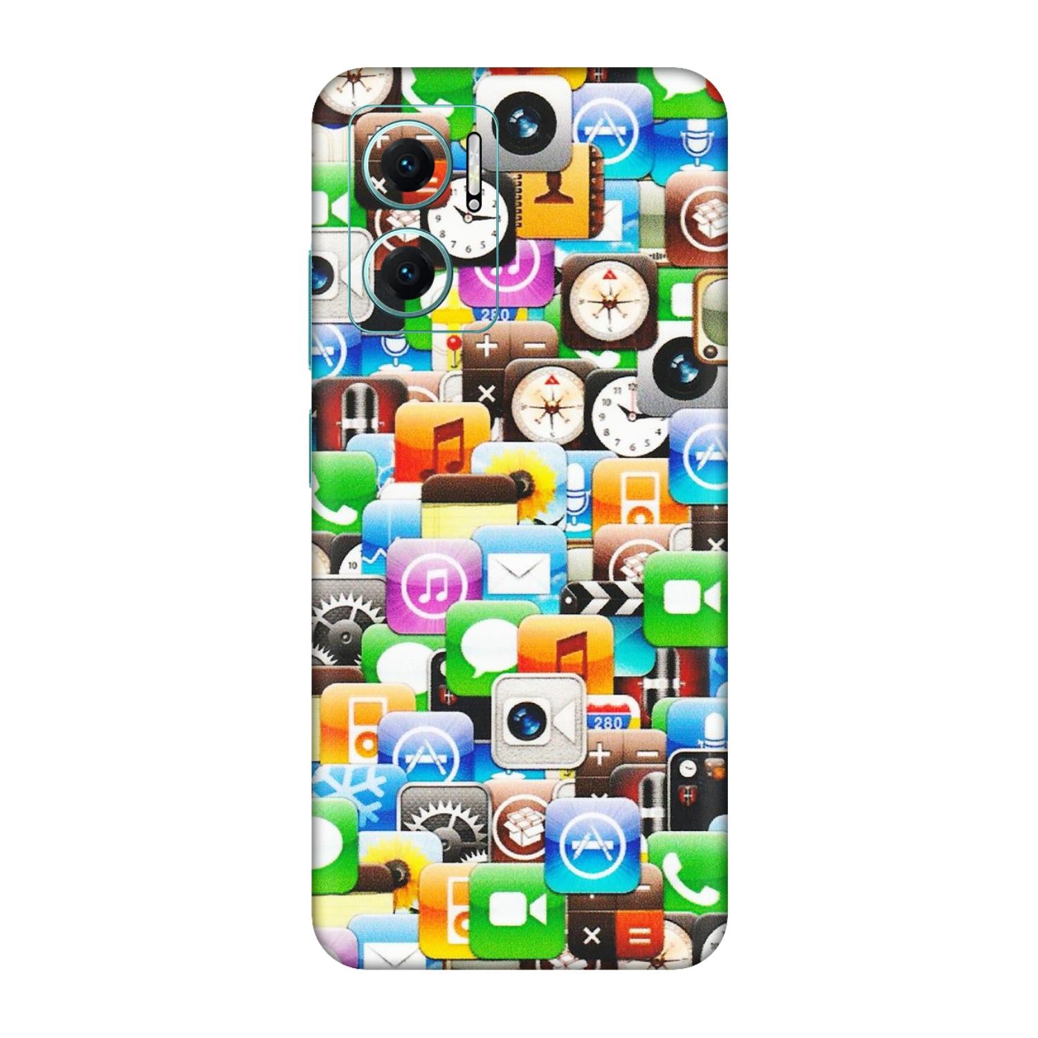 Xiaomi Redmi Phone Skins (All Models) - All Apple Icons - Matte Finish (M-93) Redmi 11 Prime 5G
