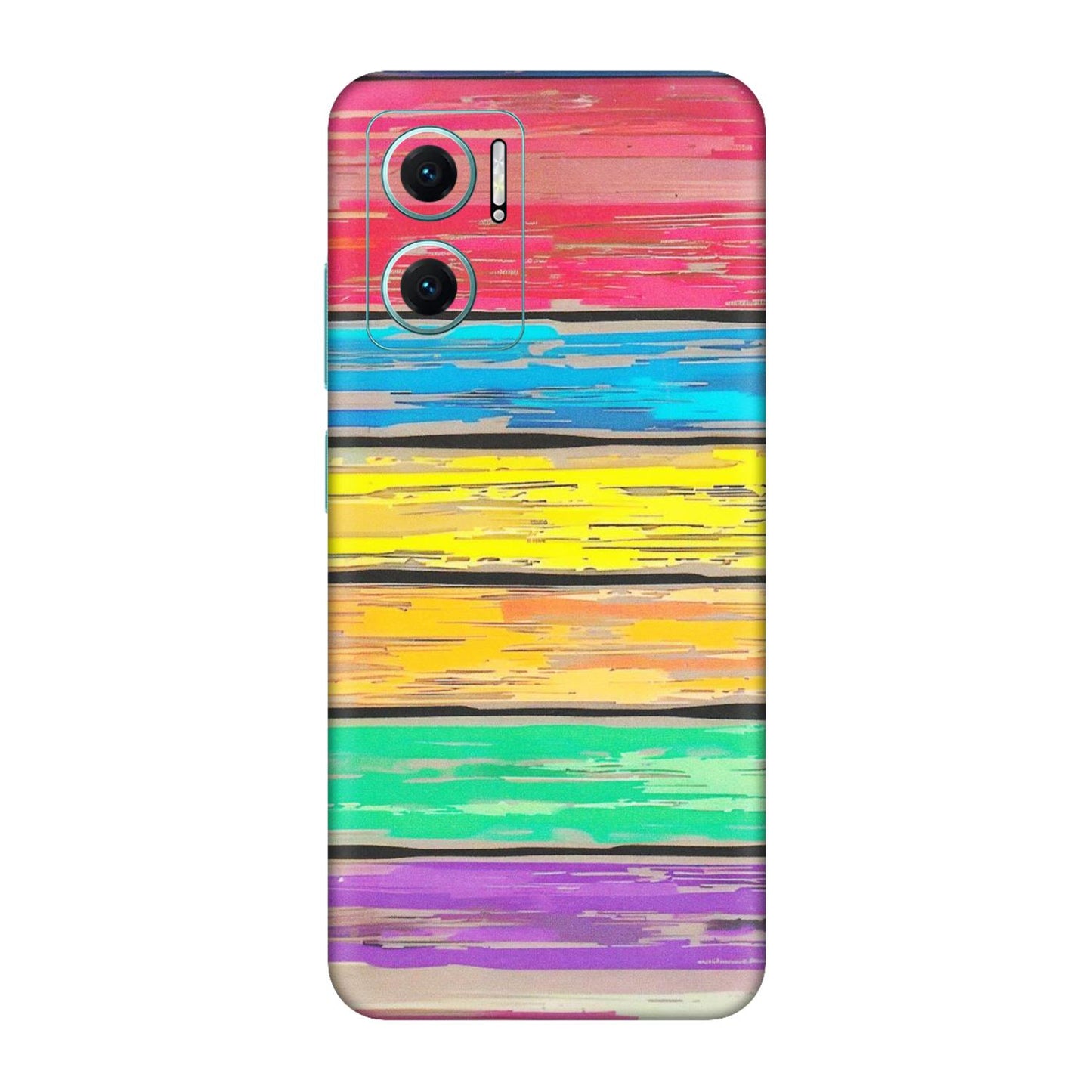 Xiaomi Redmi Phone Skins (All Models) - Multi Colour Wooden Wall - Matte Finish (M-96) Redmi 11 Prime 5G