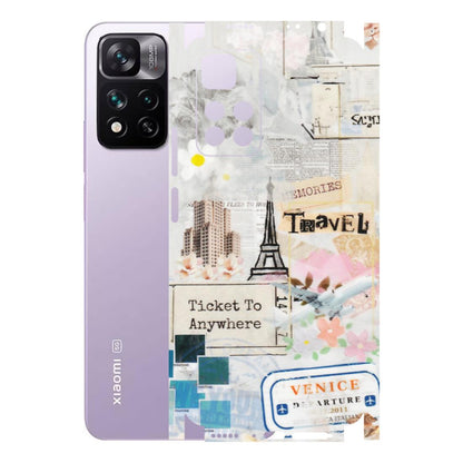 Xiaomi Redmi Phone Skins (All Models) - Travel Memories - Transparent Finish (T-09) Redmi 11i Hyper Charge