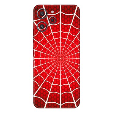 Xiaomi Redmi Phone Skins (All Models) - Classic Spidey Web - 3D Embossed Finish (L-115) Redmi 12 4G