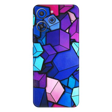 Xiaomi Redmi Phone Skins (All Models) - Cube Doodle - 3D Embossed Finish (L-141) Redmi 12 4G
