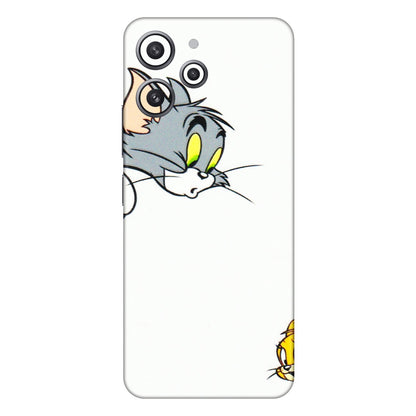 Xiaomi Redmi Phone Skins (All Models) - Cute Tom And Jerry - 3D Embossed Finish (L-220) Redmi 12 4G