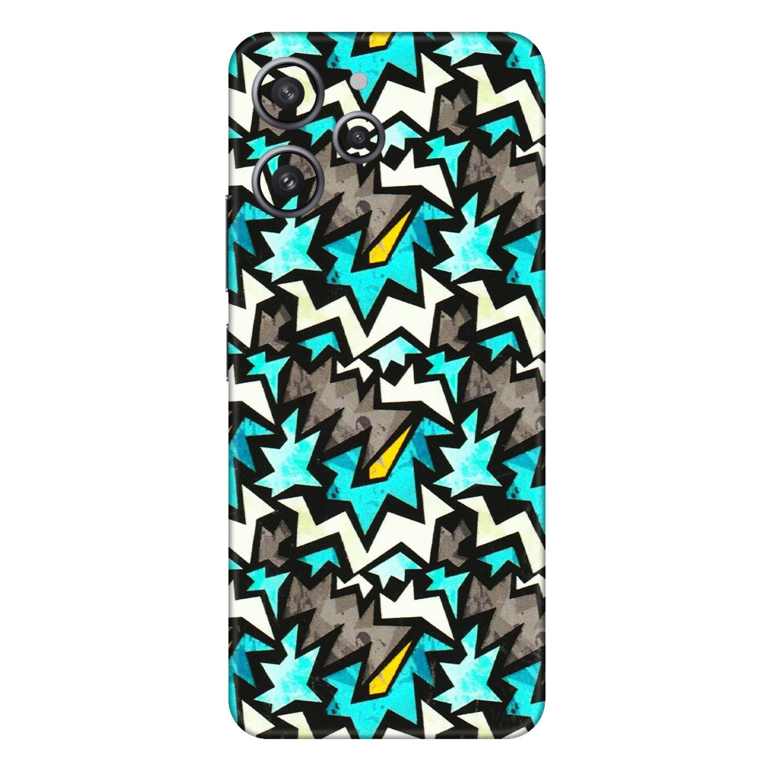 Xiaomi Redmi Phone Skins (All Models) - Funky Zig Zag - 3D Embossed Finish (L-223) Redmi 12 4G