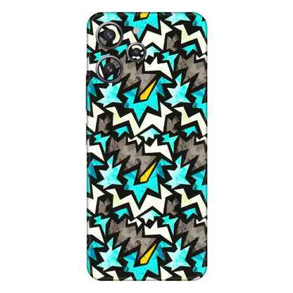 Xiaomi Redmi Phone Skins (All Models) - Funky Zig Zag - 3D Embossed Finish (L-223) Redmi 12 4G