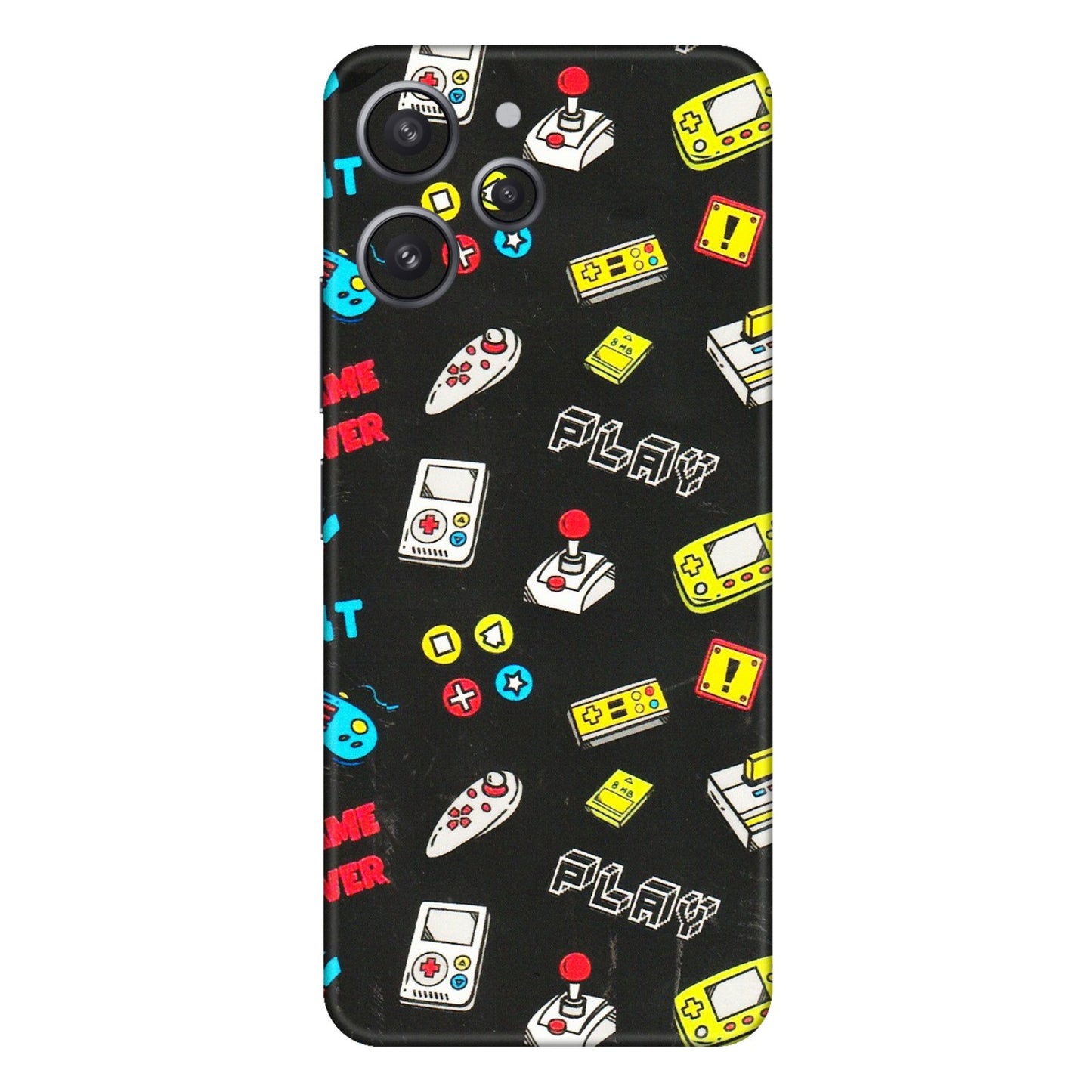 Xiaomi Redmi Phone Skins (All Models) - Gaming Doodles - 3D Embossed Finish (L-224) Redmi 12 4G