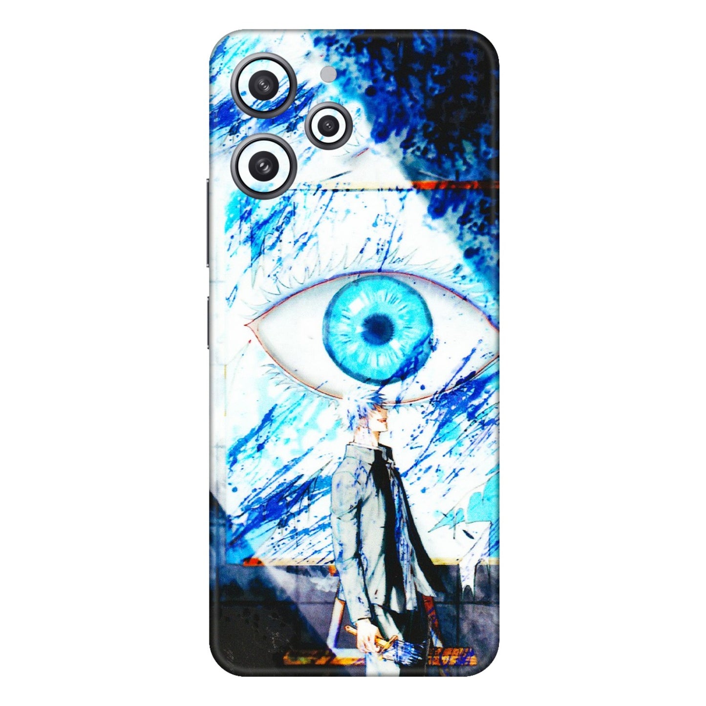 Xiaomi Redmi Phone Skins (All Models) - Gojo Satoru evil eye - 3D Embossed Finish (L-239) Redmi 12 4G