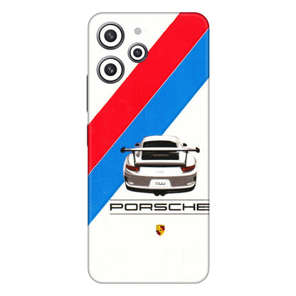 Xiaomi Redmi Phone Skins (All Models) - Porche Car Sober Logo - 3D Embossed Finish (L-248) Redmi 12 4G