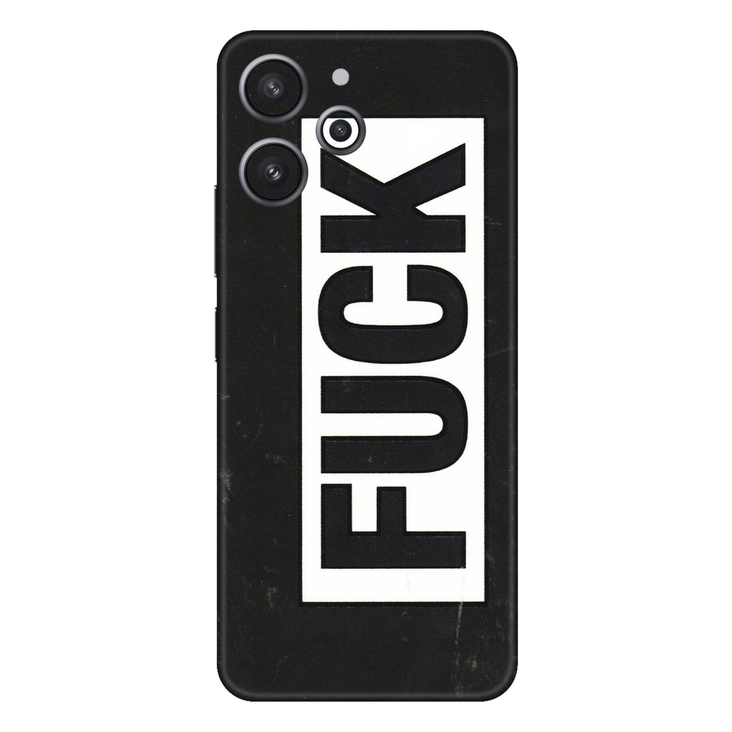 Xiaomi Redmi Phone Skins (All Models) - The F Word - 3D Embossed Finish (L-255) Redmi 12 4G