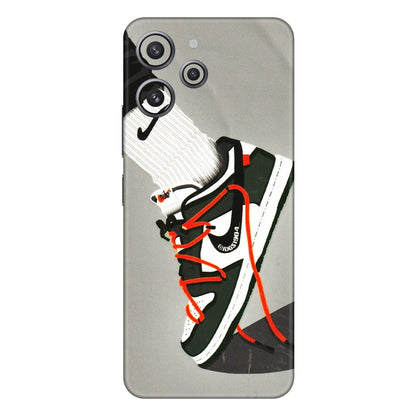 Xiaomi Redmi Phone Skins (All Models) - New Grey Sneaker - 3D Embossed Finish (L-261) Redmi 12 4G