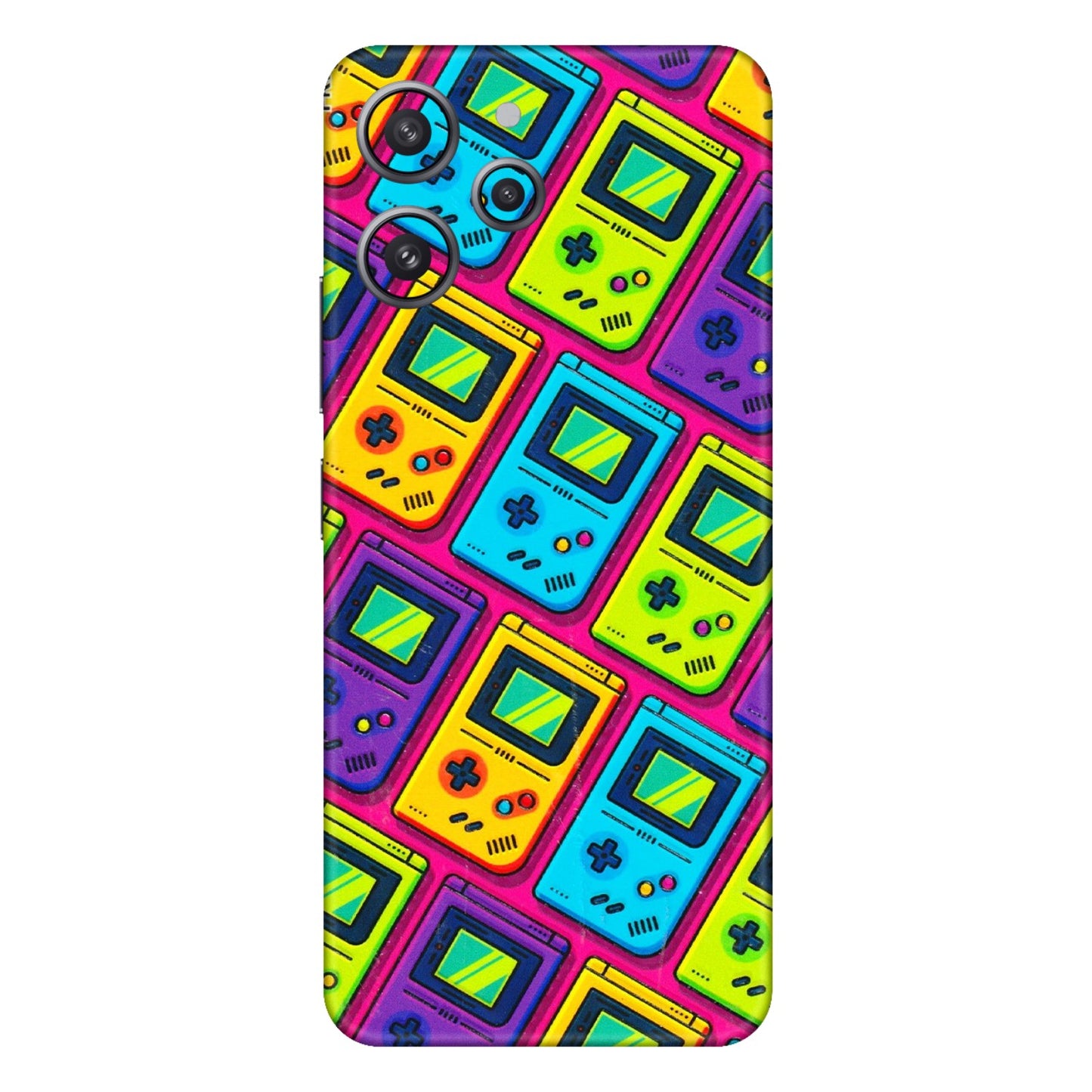 Xiaomi Redmi Phone Skins (All Models) - Gameboy Colourful - 3D Embossed Finish (L-266) Redmi 12 4G