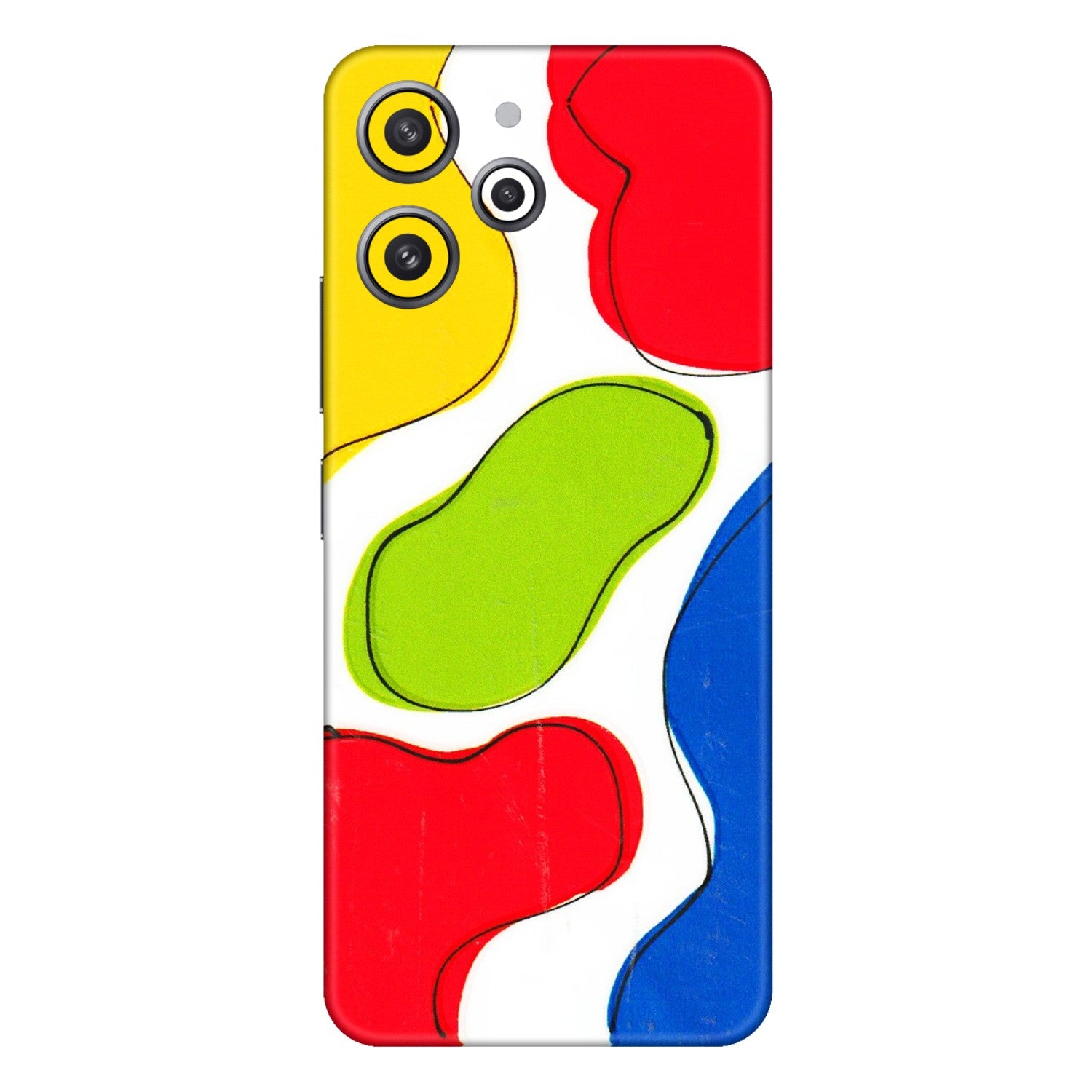 Xiaomi Redmi Phone Skins (All Models) - RGB Colour Paint - 3D Embossed Finish (L-284) Redmi 12 4G