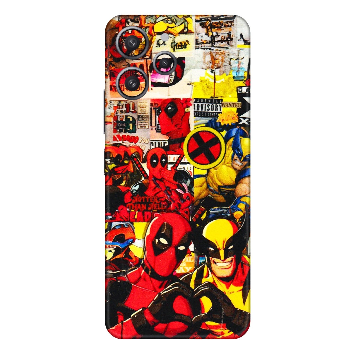 Xiaomi Redmi Phone Skins (All Models) - Spidy Wolverine - 3D Embossed Finish (L-310) Redmi 12 4G