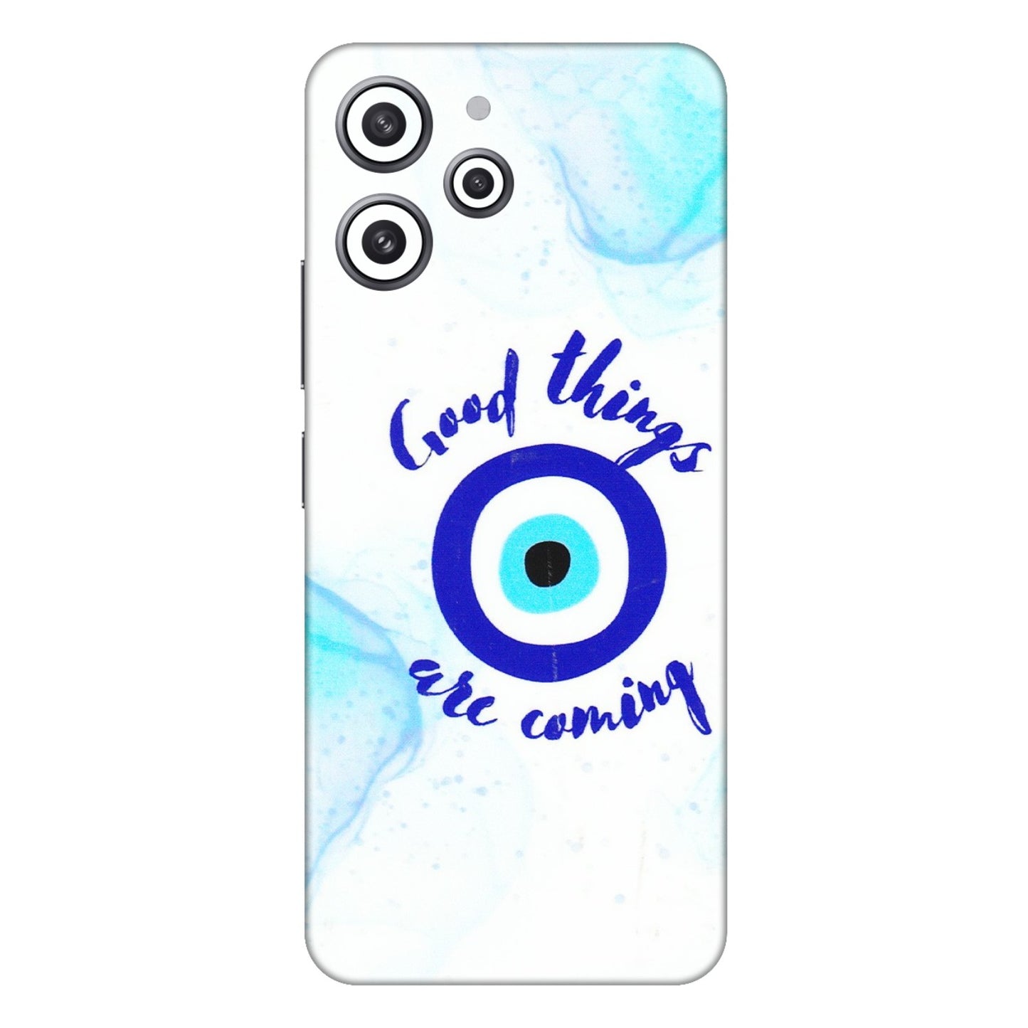 Xiaomi Redmi Phone Skins (All Models) - Evil Eye Good Things Are Coming - 3D Embossed Finish (L-322) Redmi 12 4G