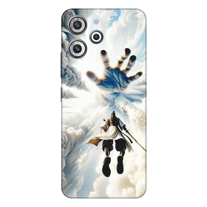 Xiaomi Redmi Phone Skins (All Models) - Big Hand With Monkey King - 3D Embossed Finish (L-323) Redmi 12 4G