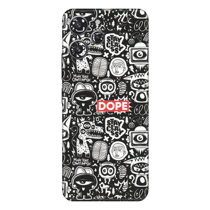 Xiaomi Redmi Phone Skins (All Models) - Dope Stay Classy Black Doodles - Matte Finish (M-126) Redmi 12 4G
