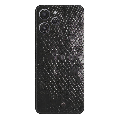 Xiaomi Redmi Phone Skins (All Models) - Black Snack Leather - Matte Finish (M-147) Redmi 12 4G