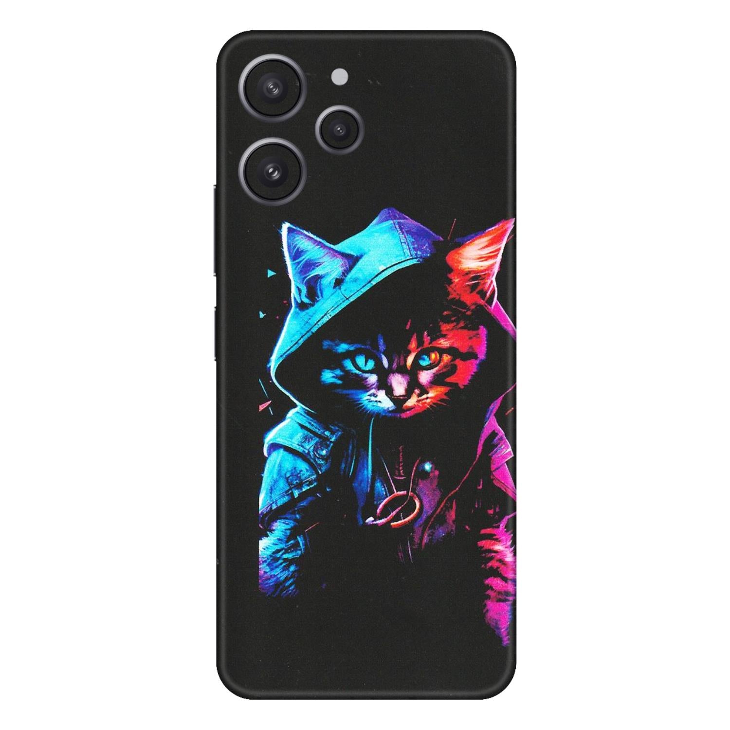 Xiaomi Redmi Phone Skins (All Models) - Cyberpunk Cat - Matte Finish (M-45) Redmi 12 4G