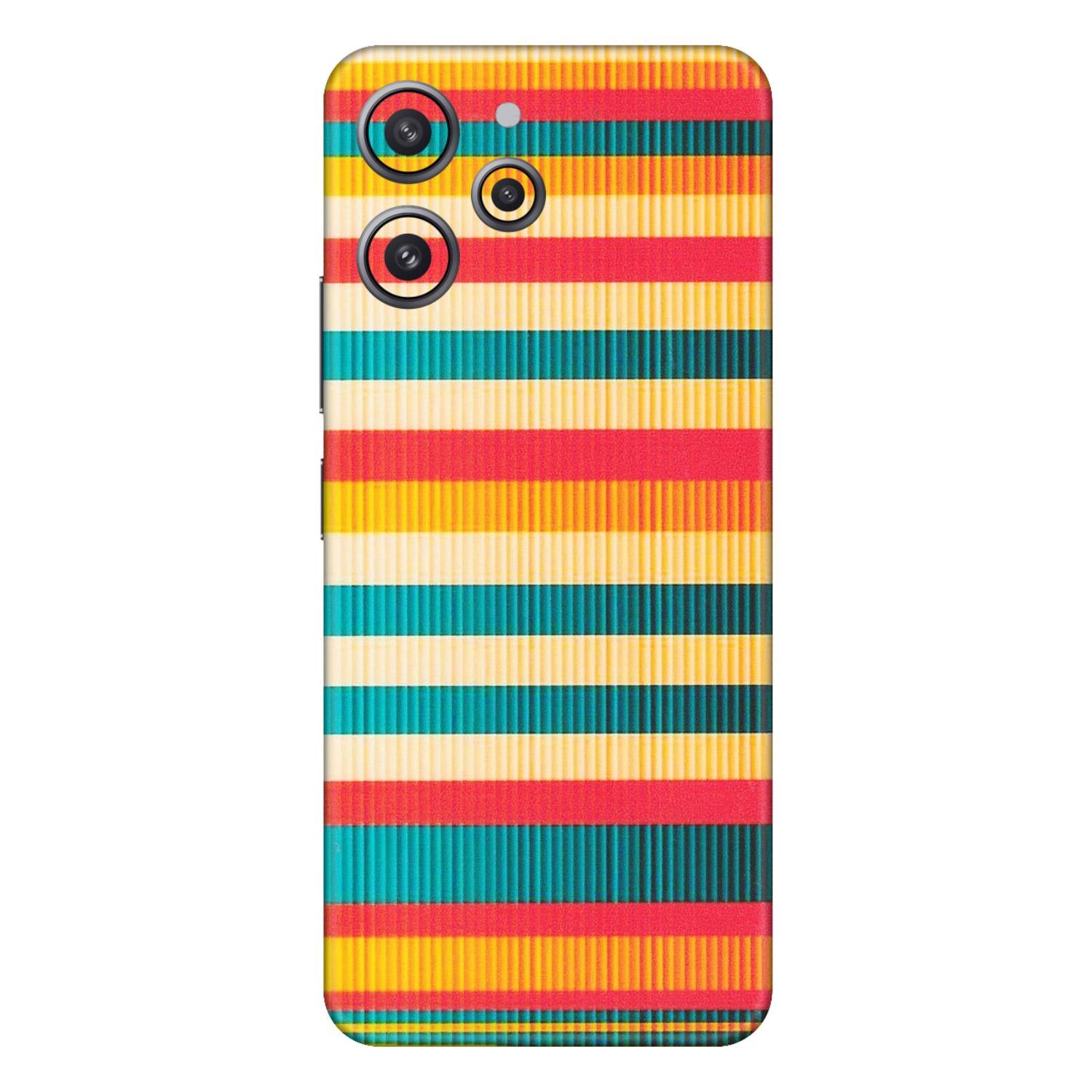 Xiaomi Redmi Phone Skins (All Models) - Colourful Stripes Soothing Effect - Matte Finish (M-86) Redmi 12 4G