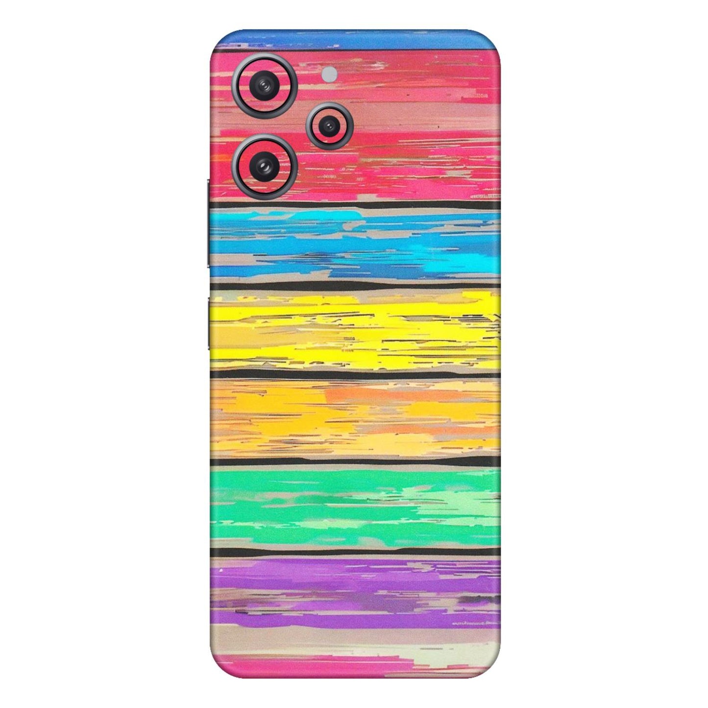 Xiaomi Redmi Phone Skins (All Models) - Multi Colour Wooden Wall - Matte Finish (M-96) Redmi 12 4G