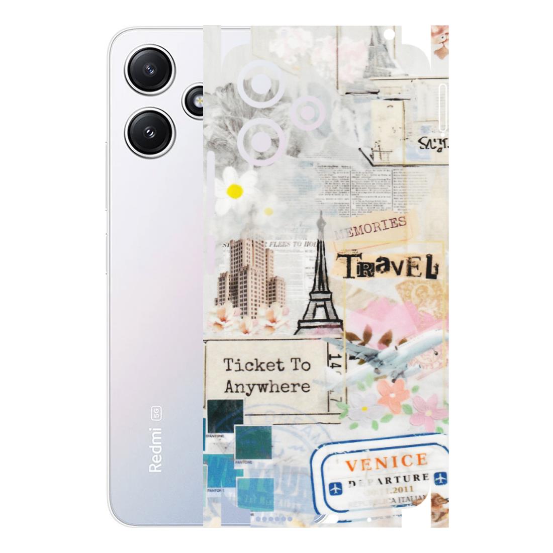 Xiaomi Redmi Phone Skins (All Models) - Travel Memories - Transparent Finish (T-09) Redmi 12 5G
