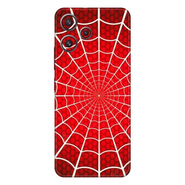 Xiaomi Redmi Phone Skins (All Models) - Classic Spidey Web - 3D Embossed Finish (L-115) Redmi 12 5G