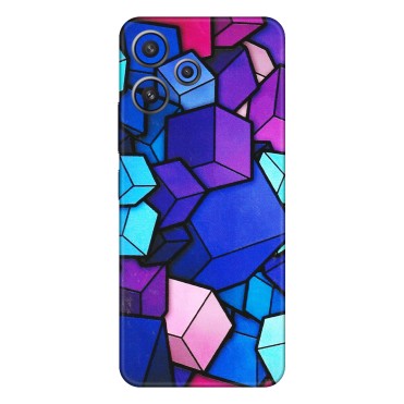 Xiaomi Redmi Phone Skins (All Models) - Cube Doodle - 3D Embossed Finish (L-141) Redmi 12 5G