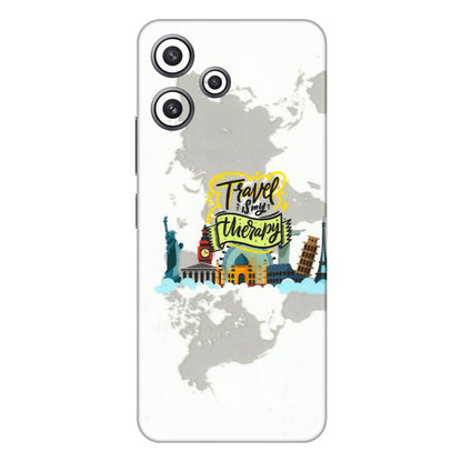Xiaomi Redmi Phone Skins (All Models) - Travel Therapy - 3D Embossed Finish (L-199) Redmi 12 5G