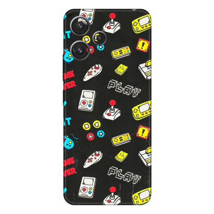 Xiaomi Redmi Phone Skins (All Models) - Gaming Doodles - 3D Embossed Finish (L-224) Redmi 12 5G