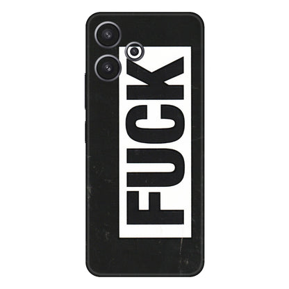 Xiaomi Redmi Phone Skins (All Models) - The F Word - 3D Embossed Finish (L-255) Redmi 12 5G