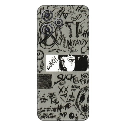 Xiaomi Redmi Phone Skins (All Models) - Never Have Love Anime - 3D Embossed Finish (L-260) Redmi 12 5G