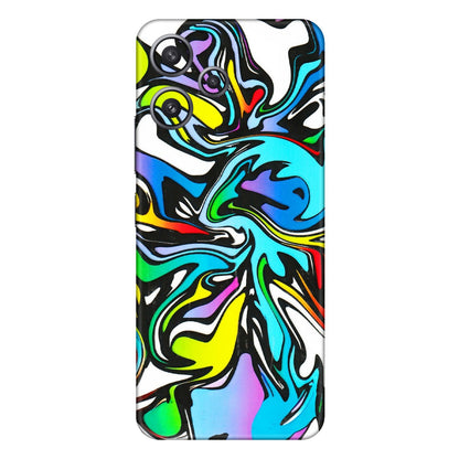 Xiaomi Redmi Phone Skins (All Models) - Abstract Colour Paints - 3D Embossed Finish (L-271) Redmi 12 5G