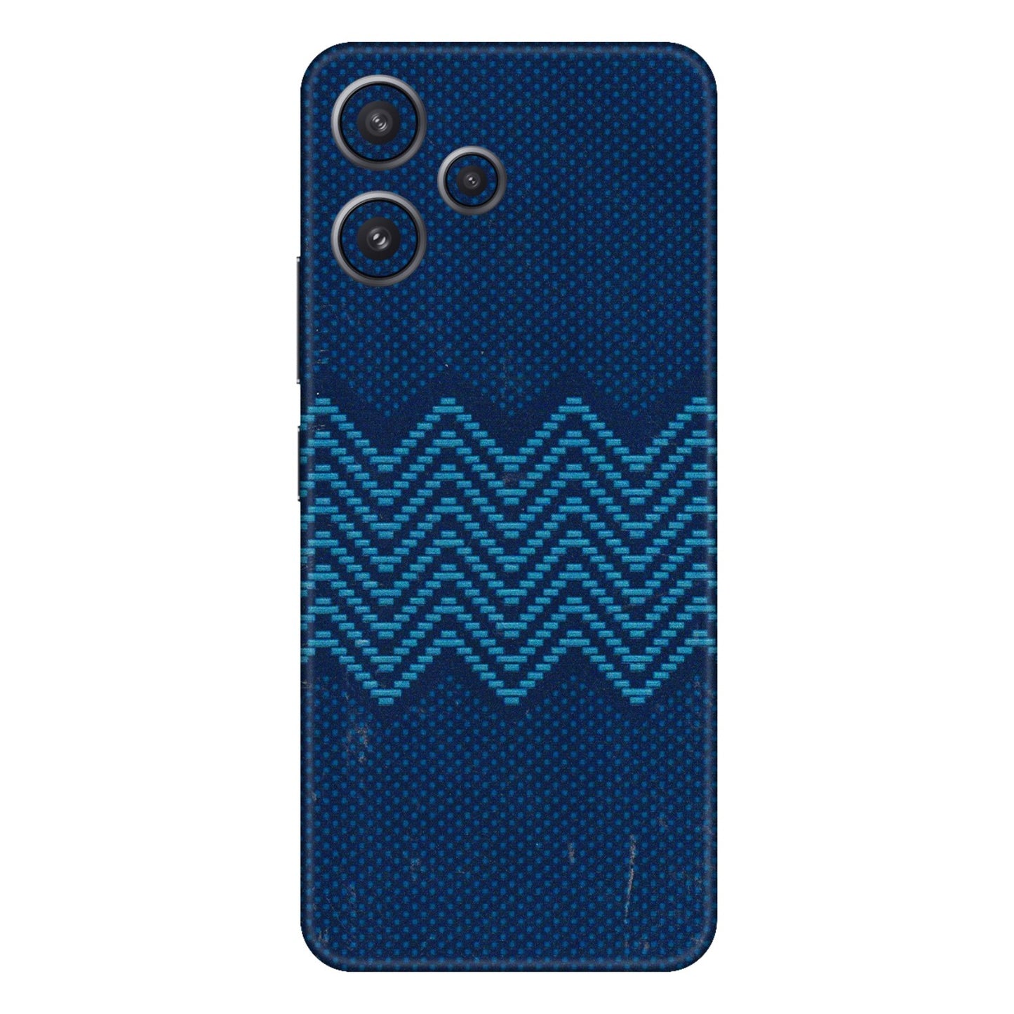 Xiaomi Redmi Phone Skins (All Models) - Blue Sober Waves - 3D Embossed Finish (L-306) Redmi 12 5G