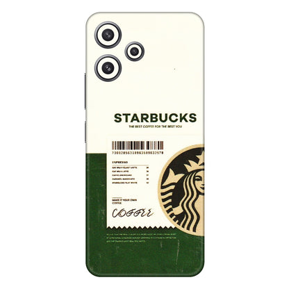 Xiaomi Redmi Phone Skins (All Models) - Starbucks Barcode - 3D Embossed Finish (L-308) Redmi 12 5G