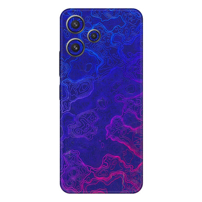Xiaomi Redmi Phone Skins (All Models) - Purple Ripples Swirl - 3D Embossed Finish (L-314) Redmi 12 5G