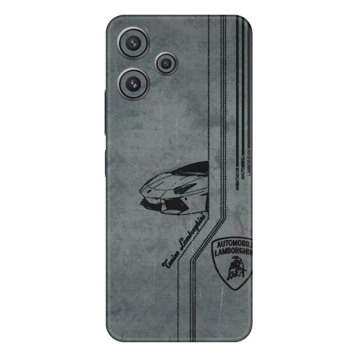 Xiaomi Redmi Phone Skins (All Models) - New Lamborgini Aventador - 3D Embossed Finish (L-321) Redmi 12 5G