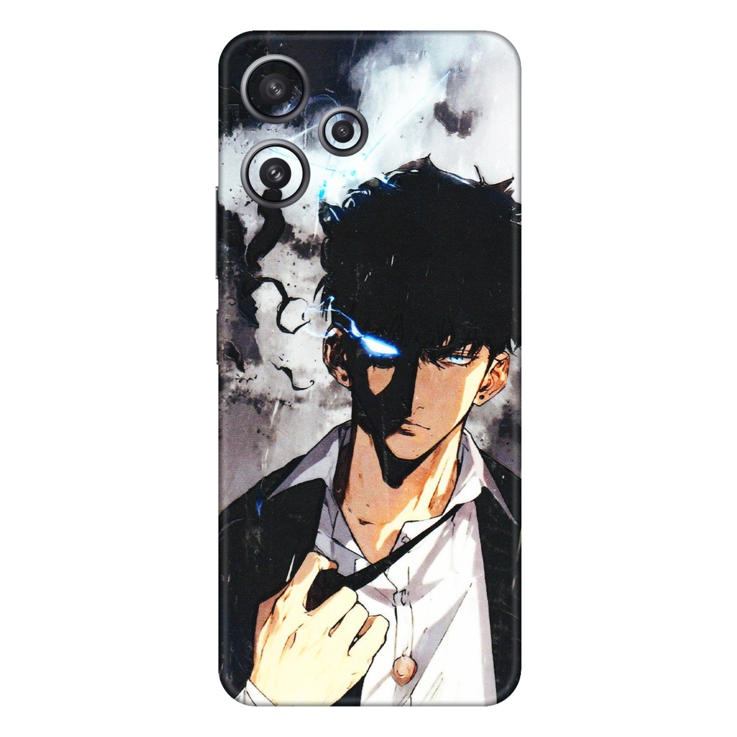 Xiaomi Redmi Phone Skins (All Models) - Sung Jinwoo Manhwa Anime - 3D Embossed Finish (L-328) Redmi 12 5G